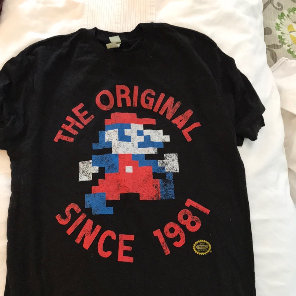Original Mario tee shirt since 1981.